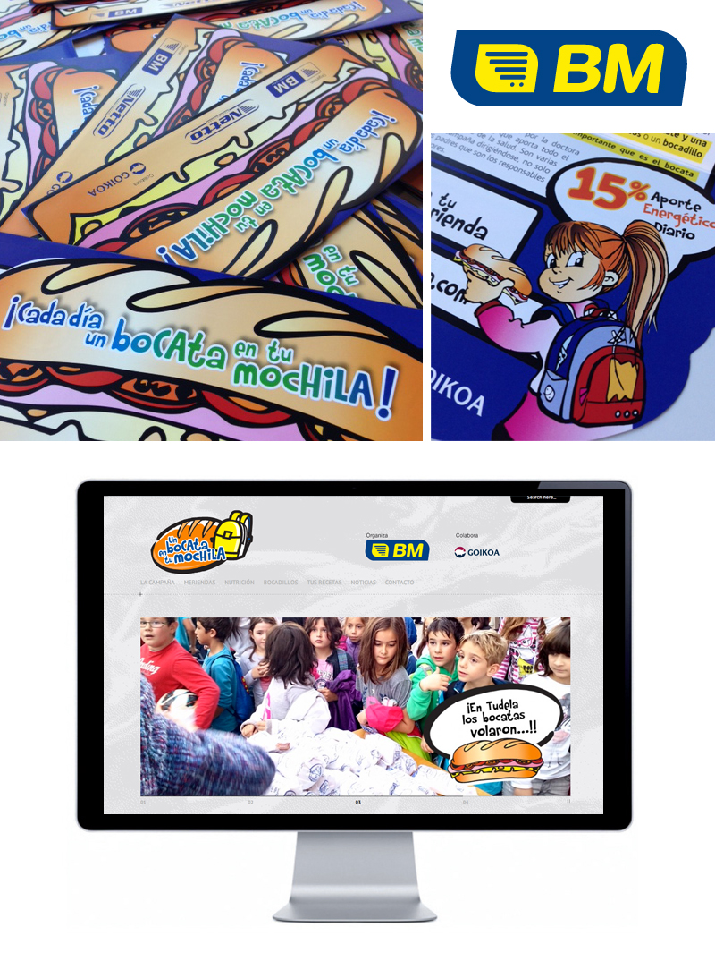 Campa&ntilde;a Cada d&iacute;a un bocata en tu mochila, Supermercados BM